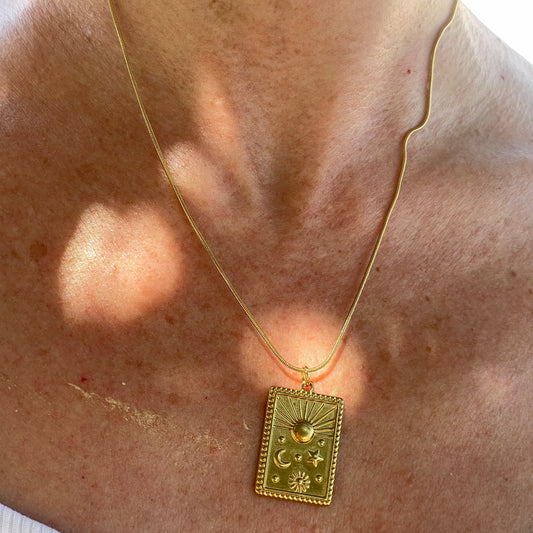 Collana filo semplice in 2 colori