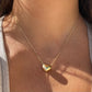 Collana cuore bombato in 2 colori