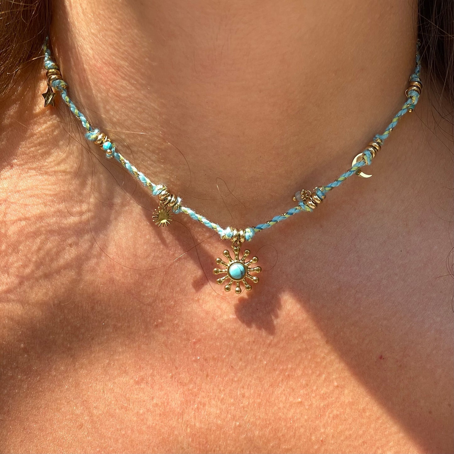 Collana sole marino in 4 colori