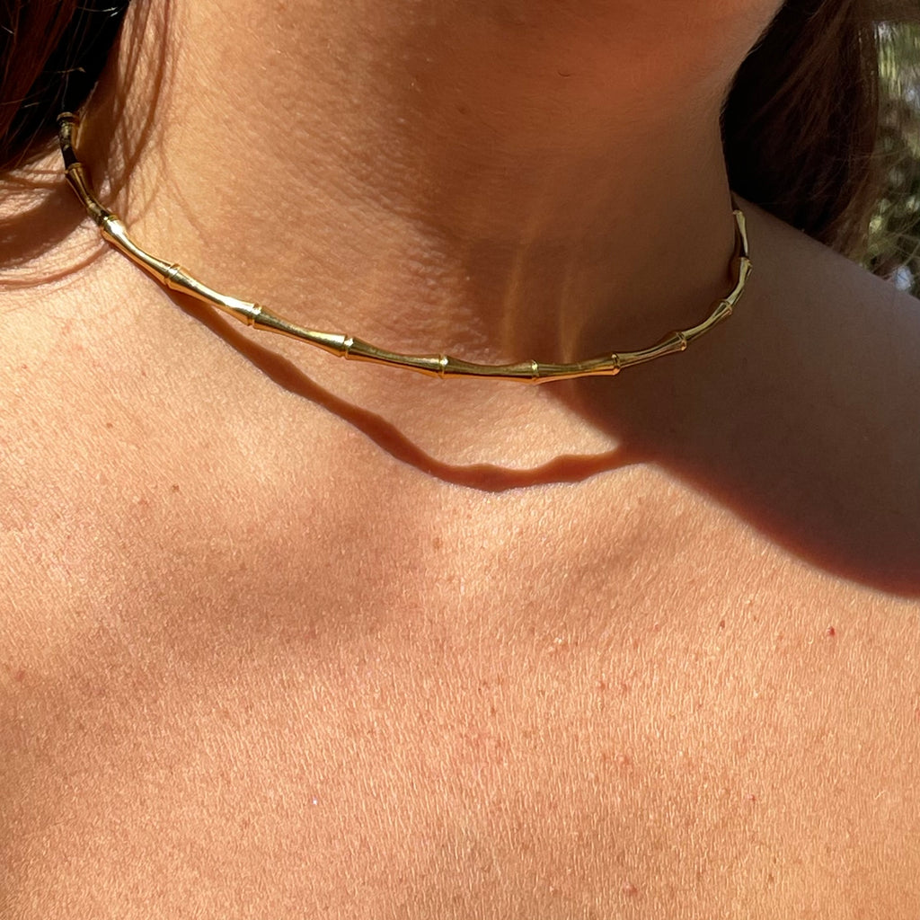 Collana rigida Bambù in 2 colori