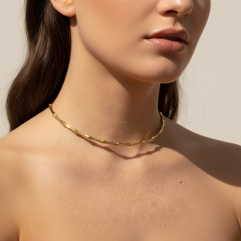 Collana rigida Bambù in 2 colori