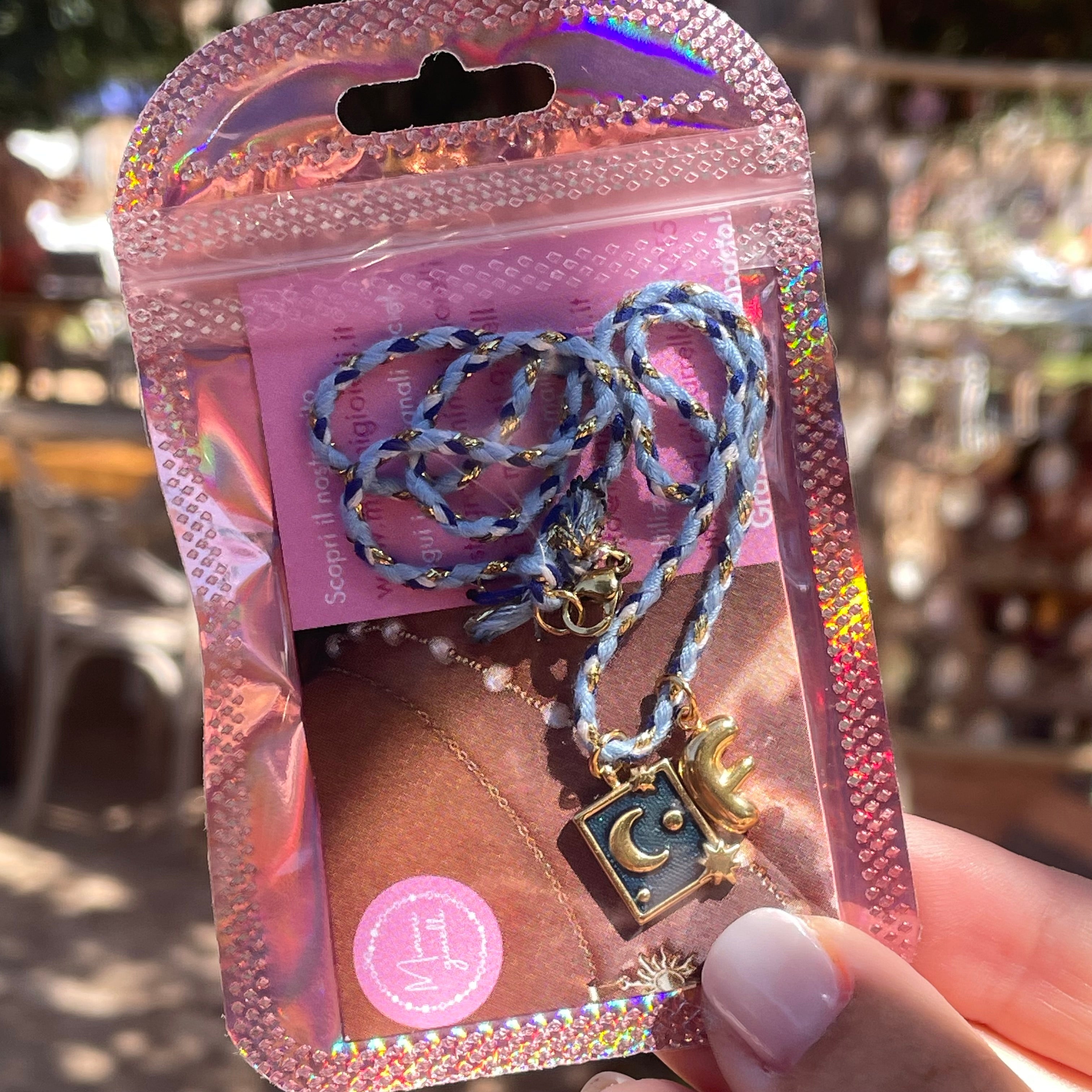 Collana intreccio di colori in 3 colori