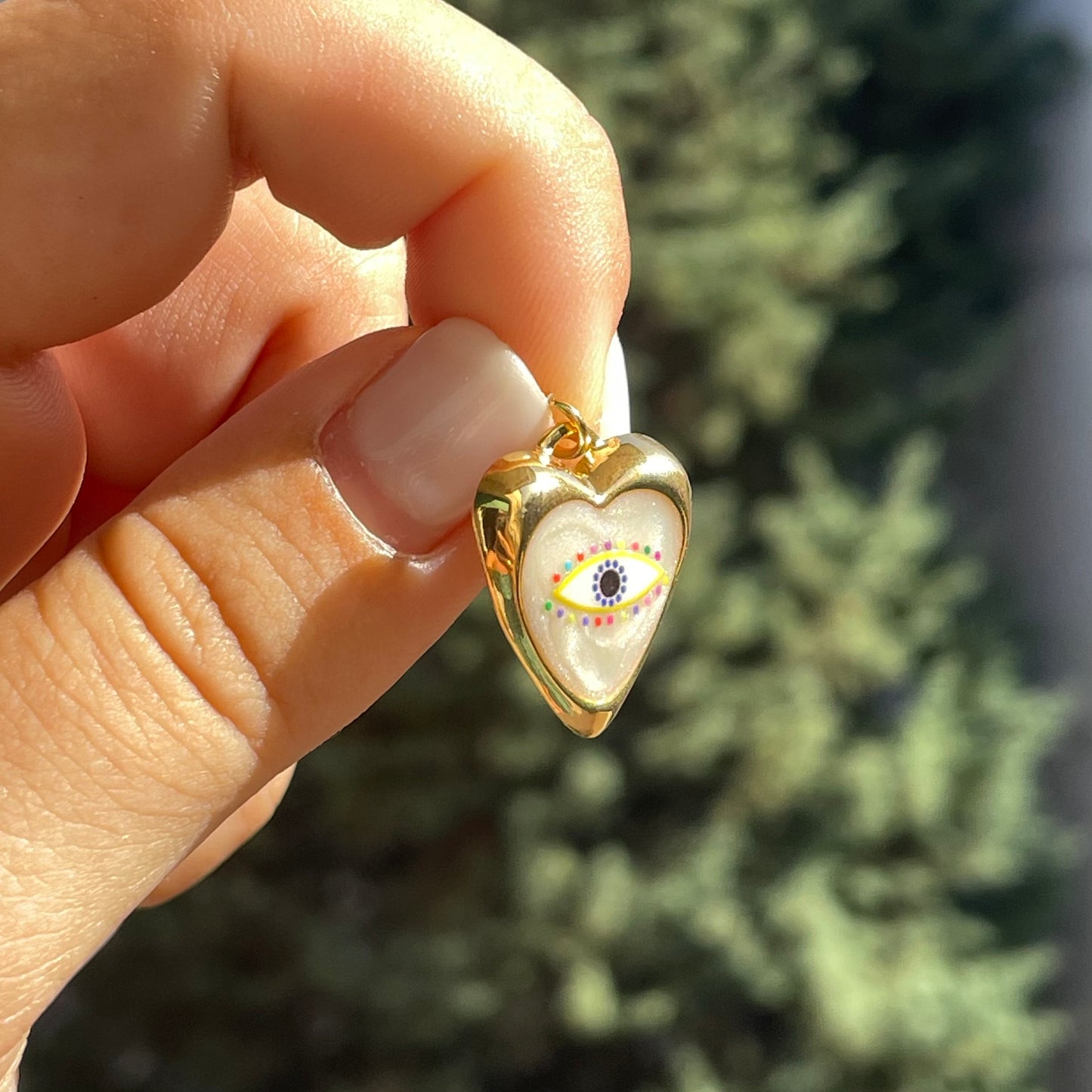 Charm cuore e occhio di Allah