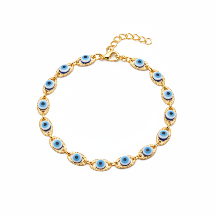 Bracciale con occhio di Allah in 10 colori