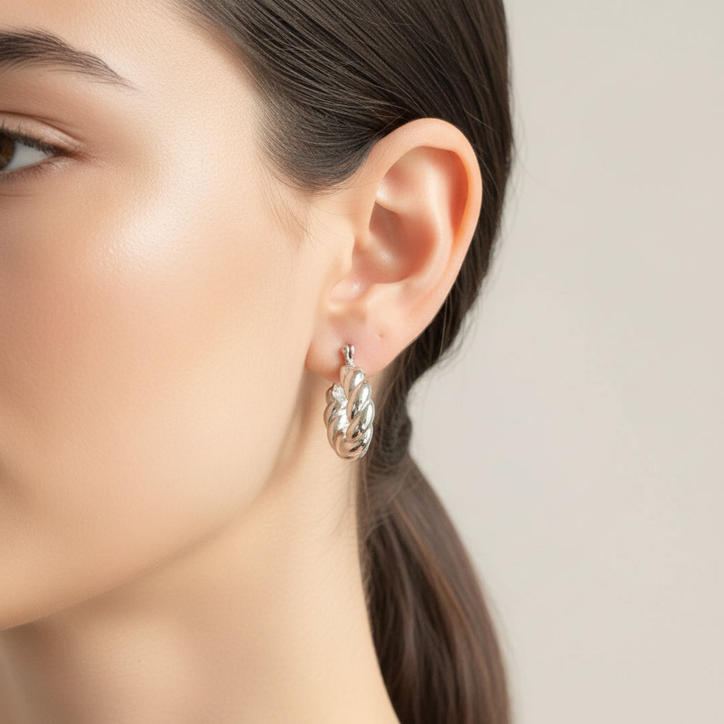 Orecchini torchon in 2 colori