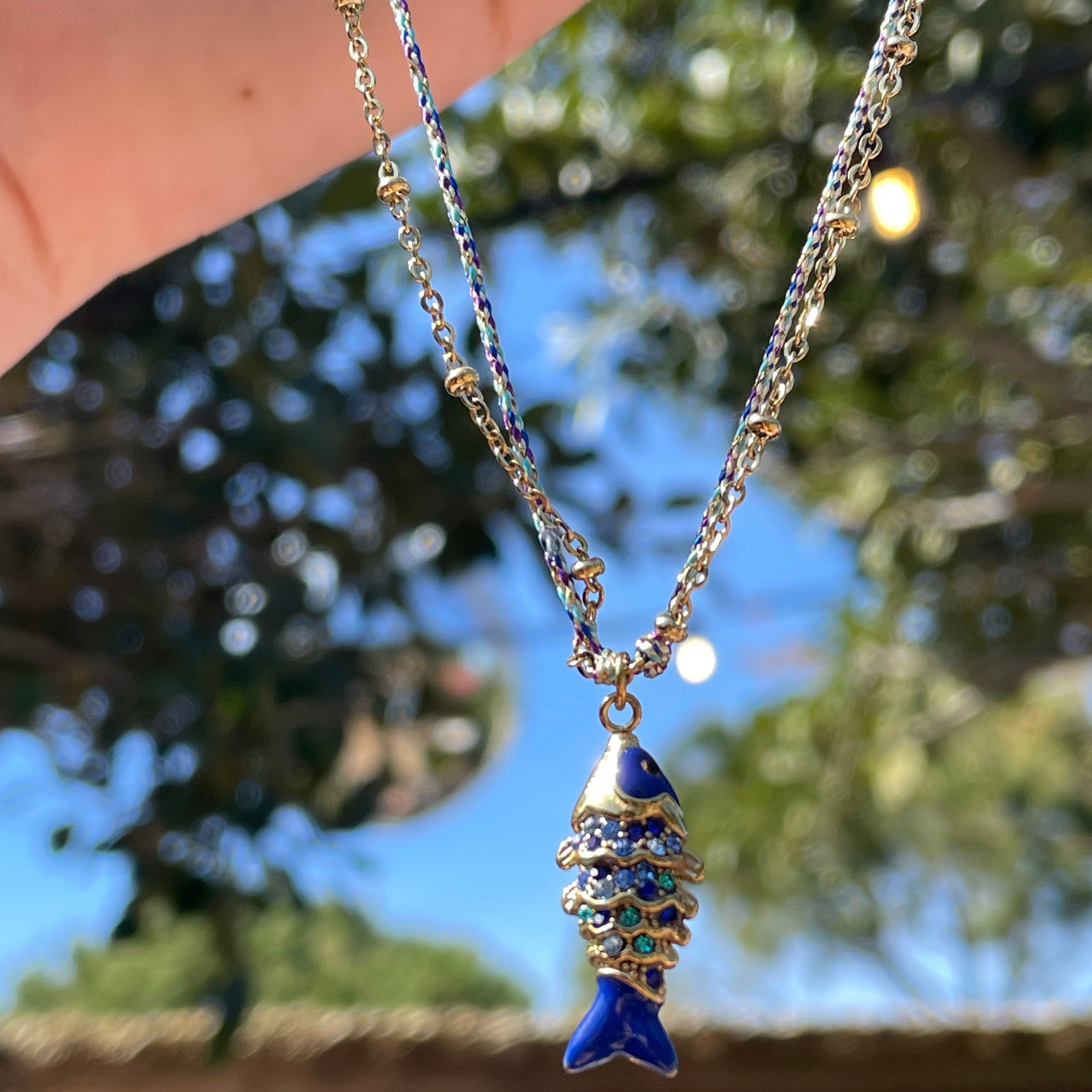 Collana pesce tropicale in 4 colori