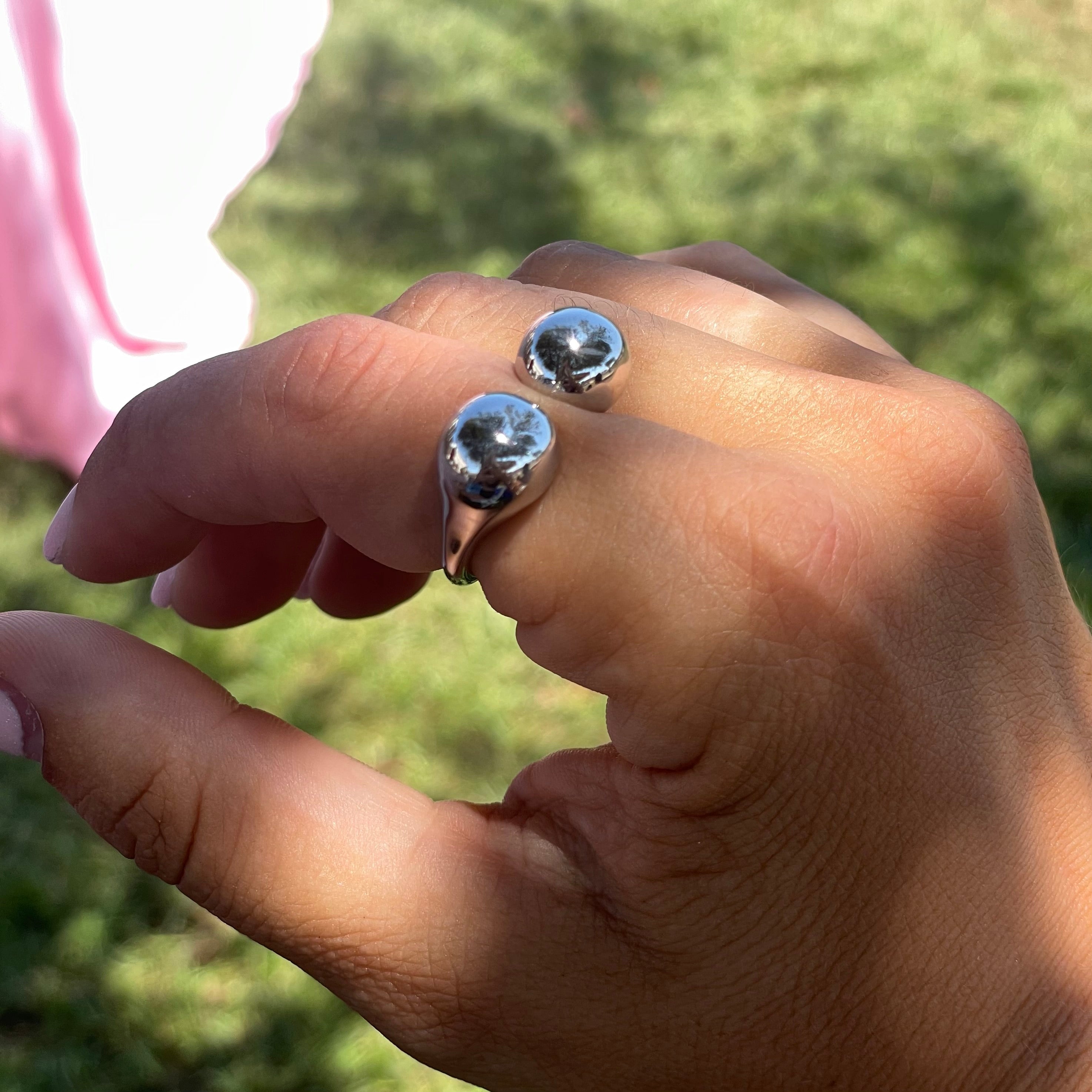 Anello bold double in 2 colori