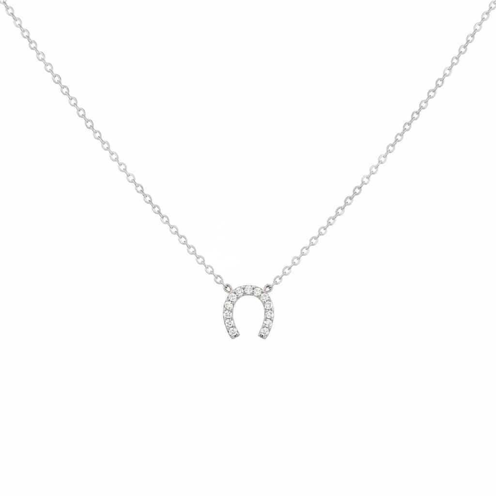 Collana ferro di cavallo in 2 colori