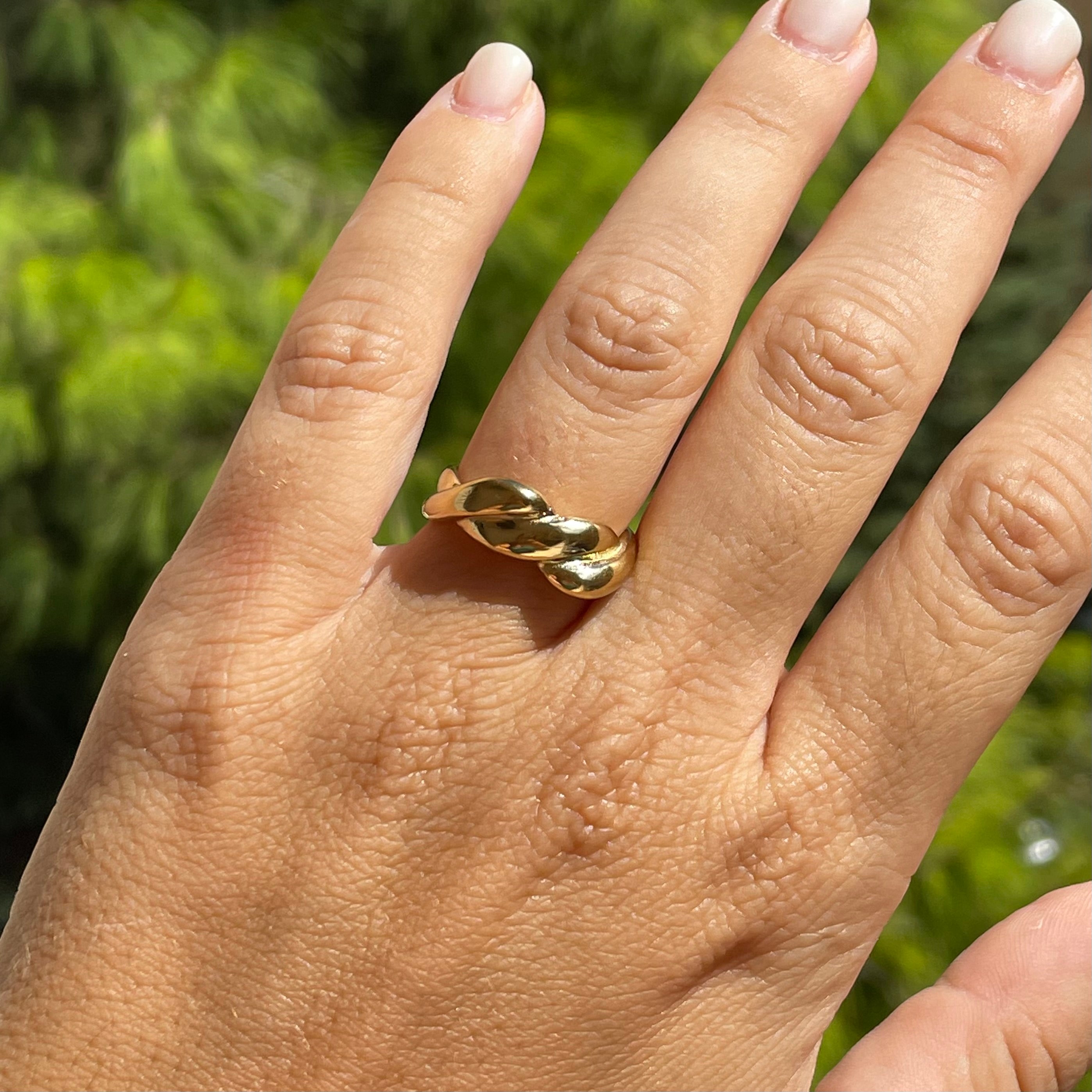 Anello knot in 2 colori