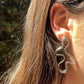 Orecchini curve in 2 colori