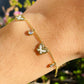 Bracciale farfalle perlate
