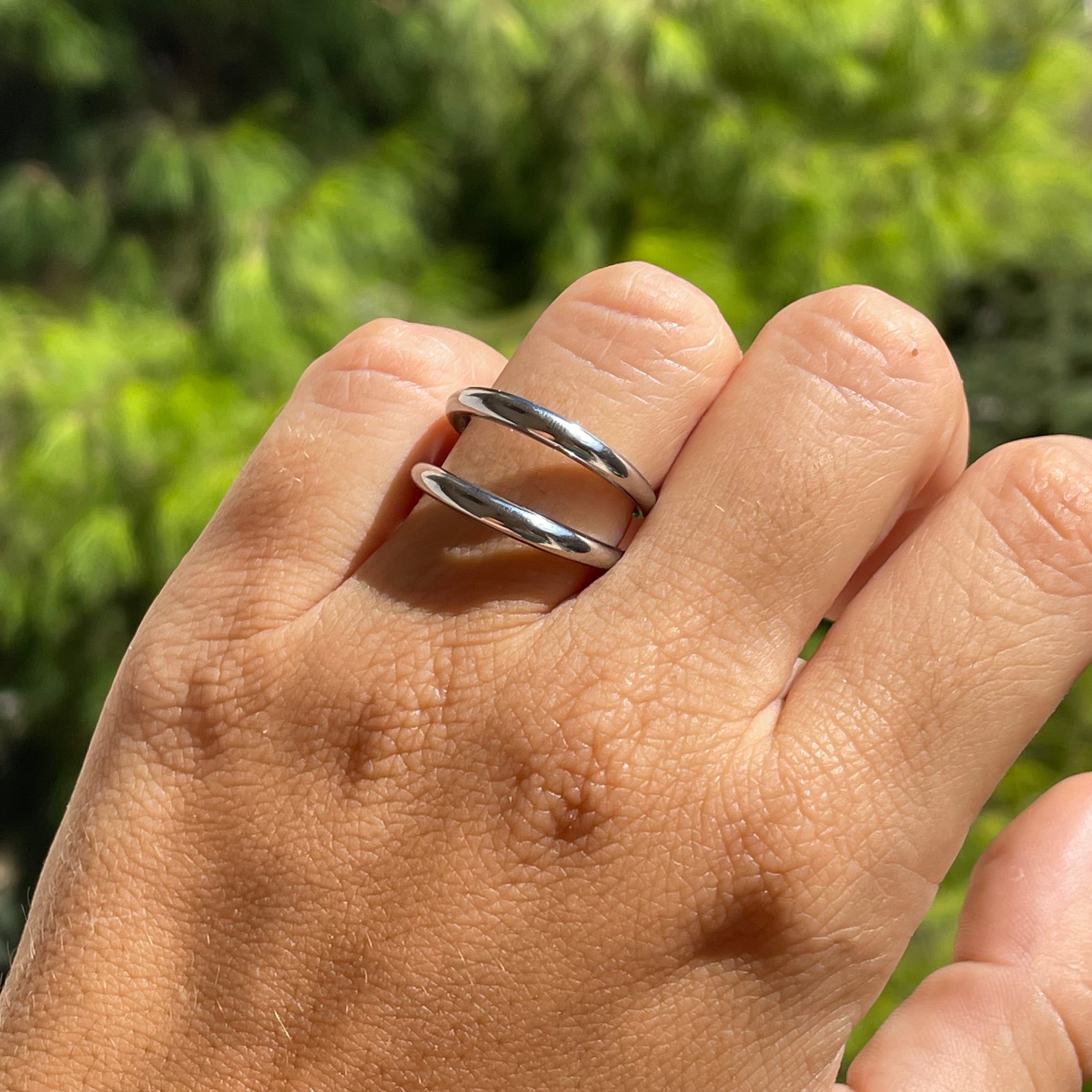Anello twin in 2 colori