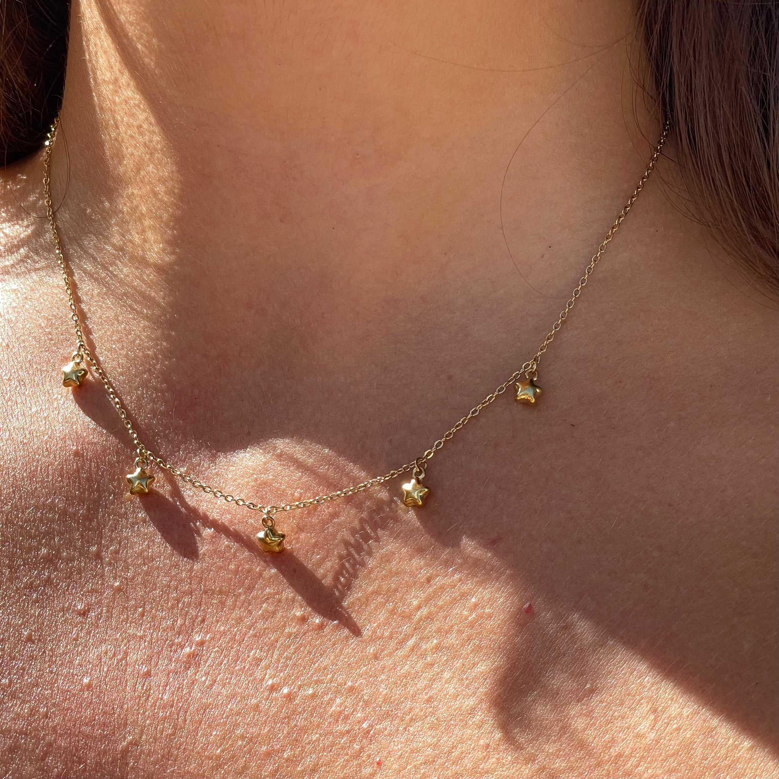 Collana polvere di stelle in 2 colori