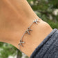 Bracciale tre fiocchetti in 2 colori