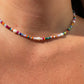 Collana con perle e perline colorate