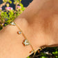 Bracciale farfalle perlate