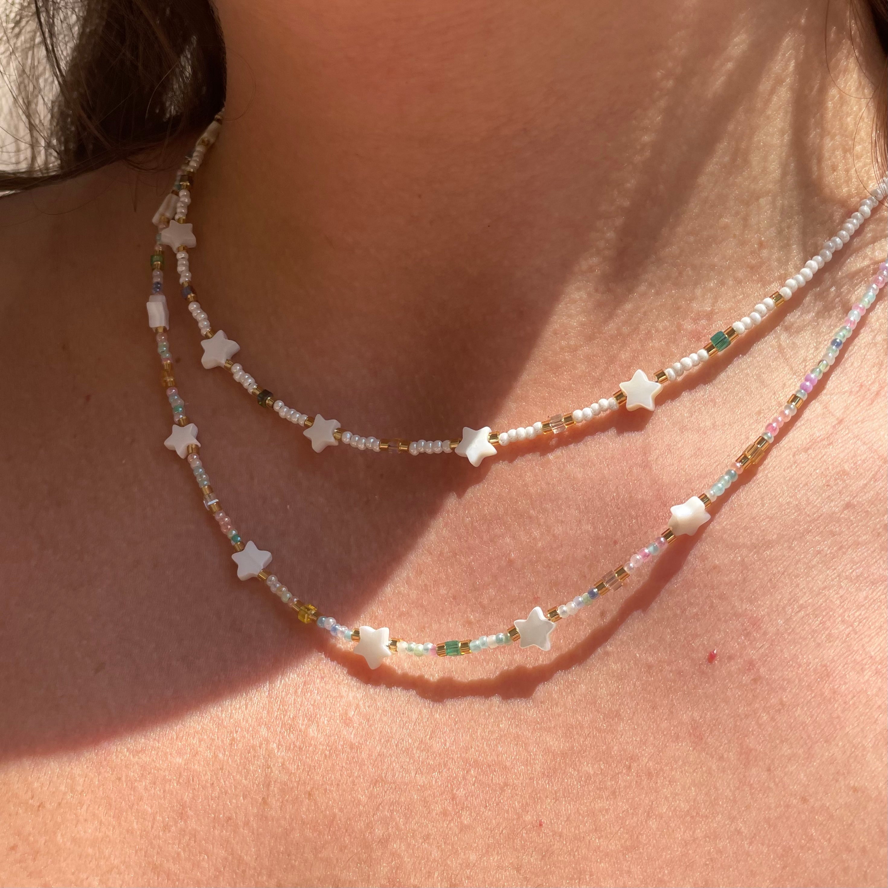 Collana Solea e stelle in 2 colori