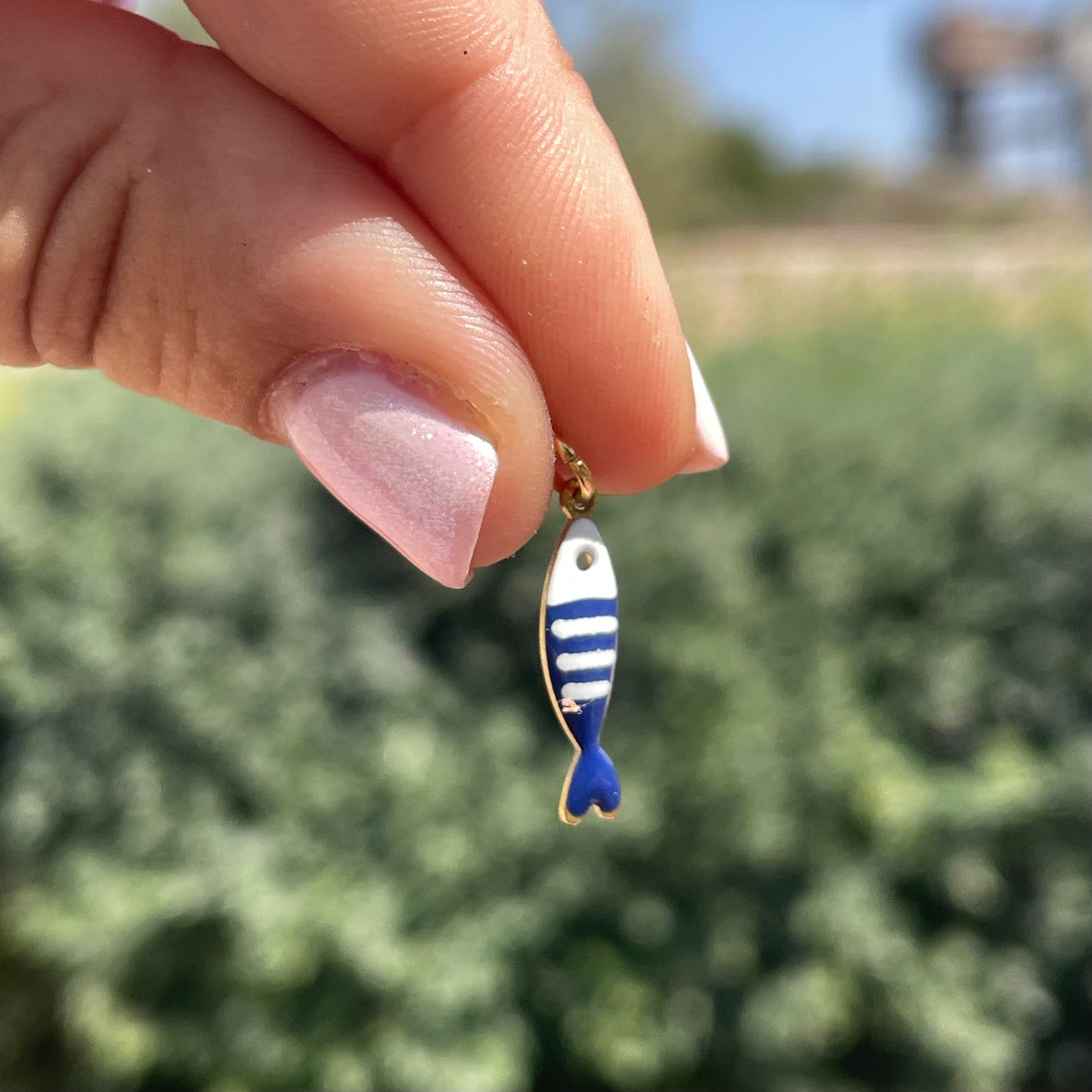 Charm pesce a righe in 8 colori