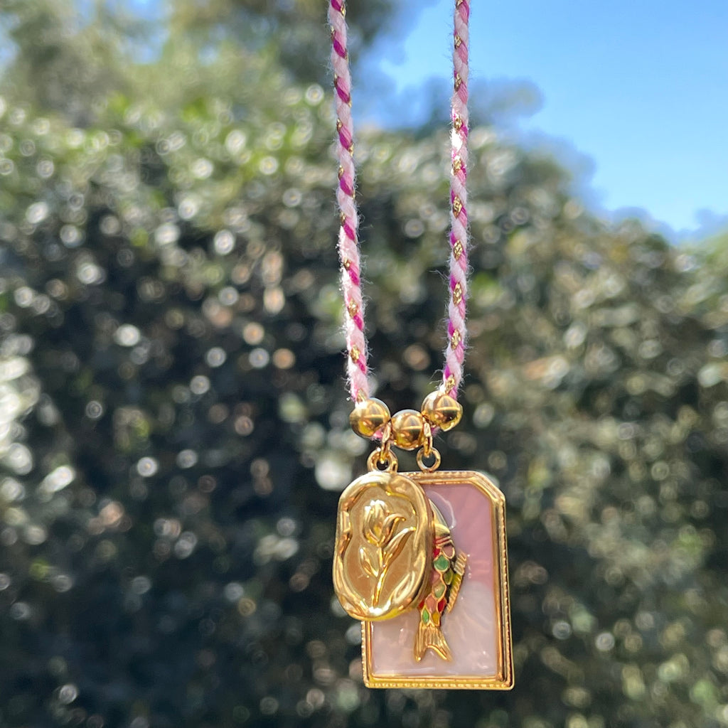 Collana intreccio di colori in 3 colori
