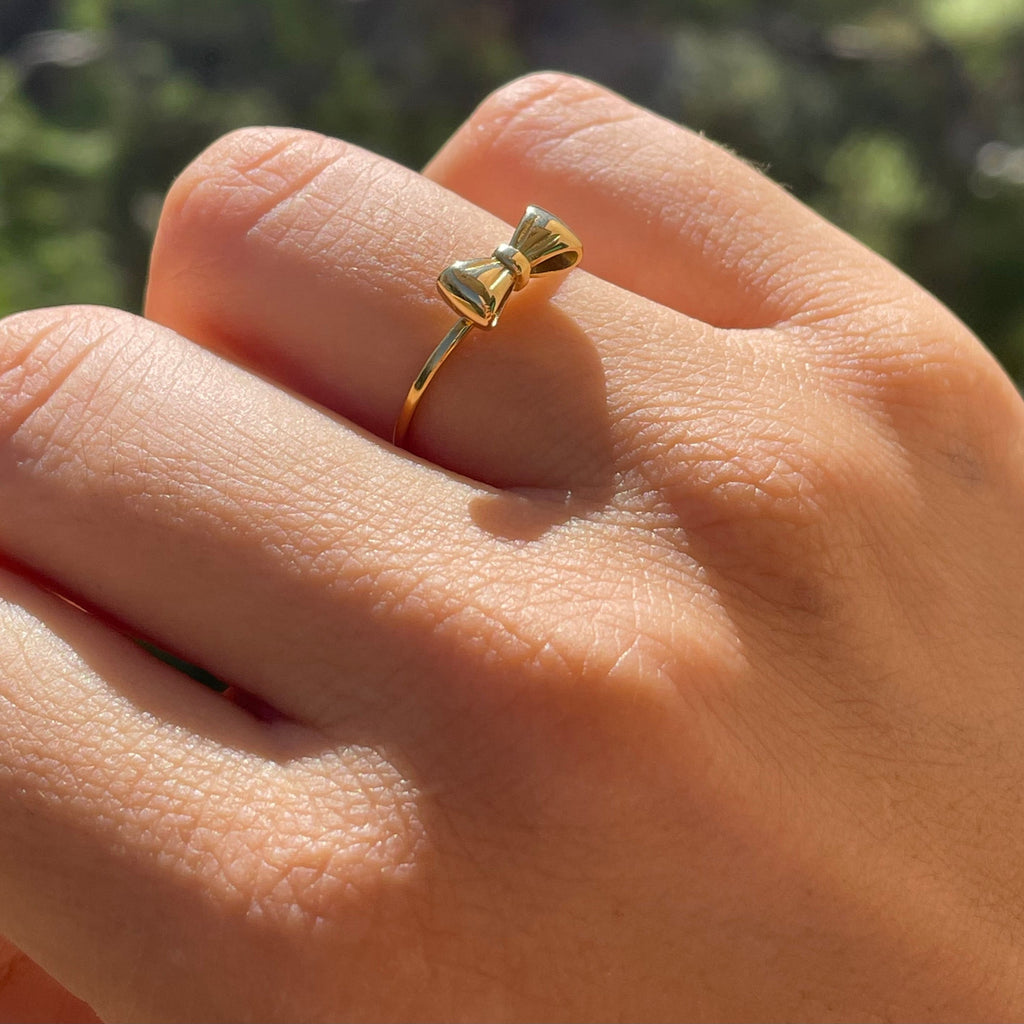 Anello fiocchetto in 2 colori