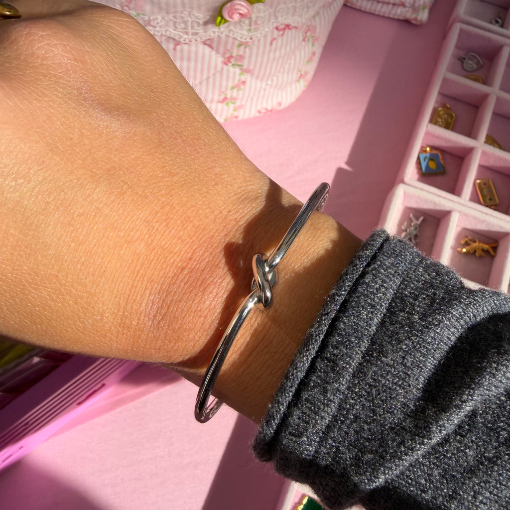 Bracciale nodo rigido in 2 colori