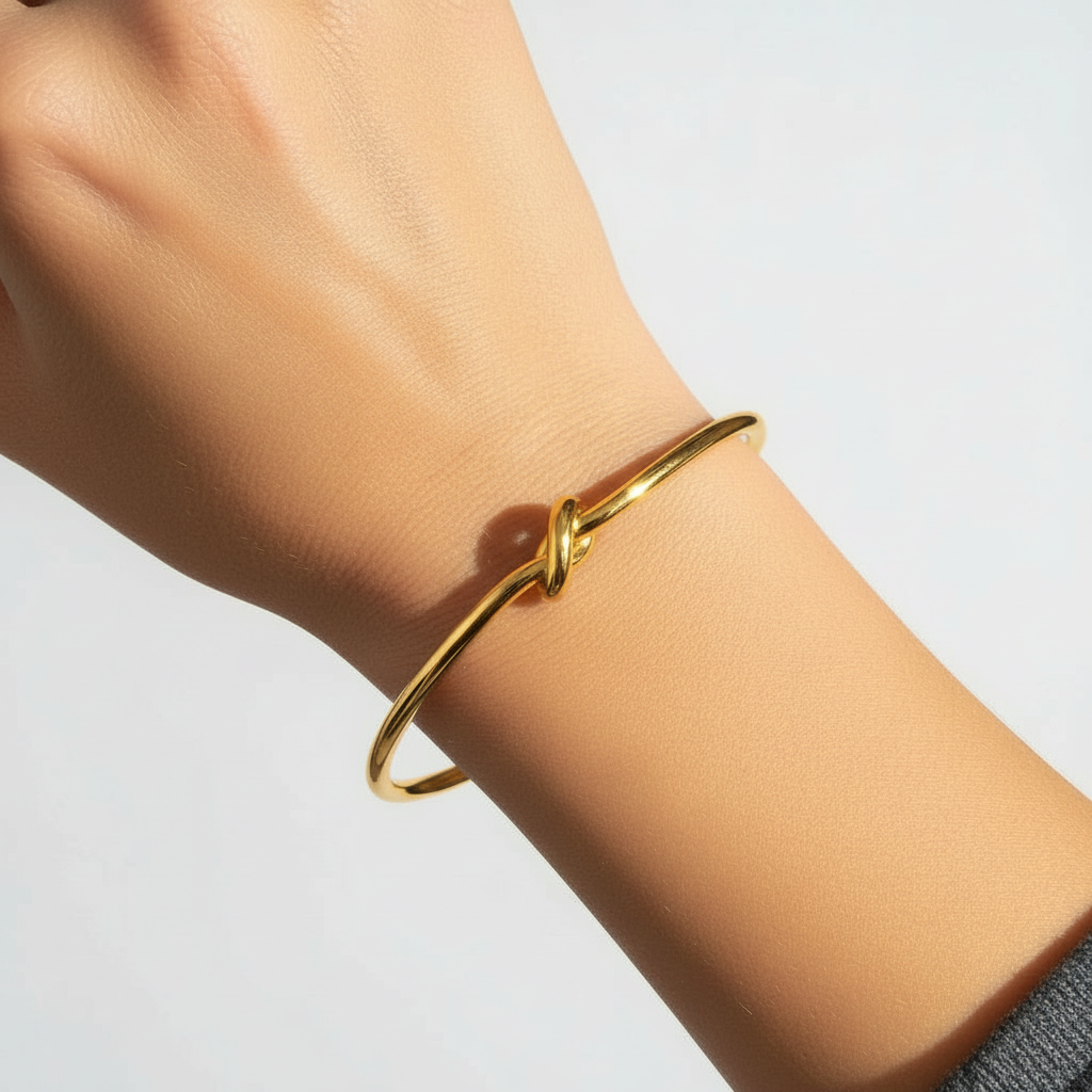 Bracciale nodo rigido in 2 colori