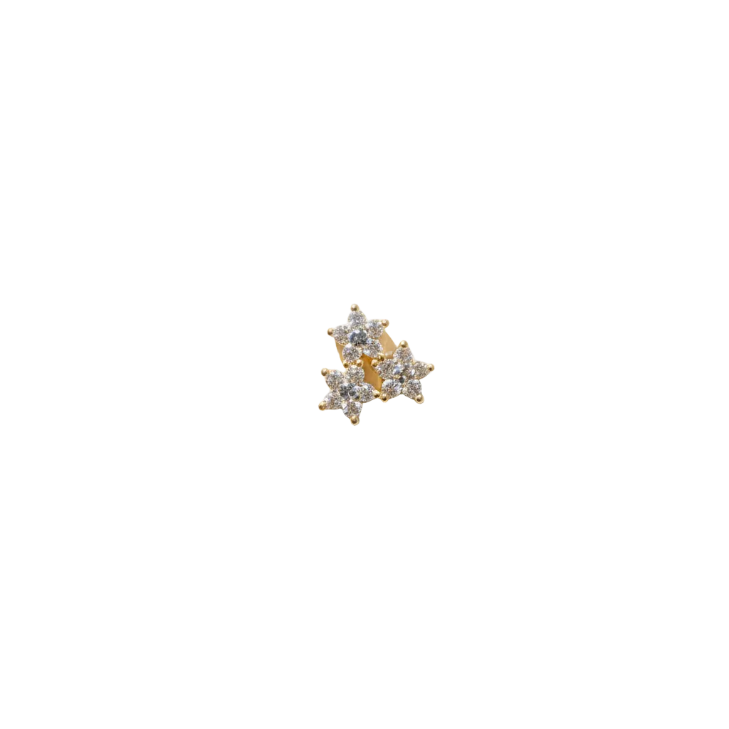 Orecchino tre fiori