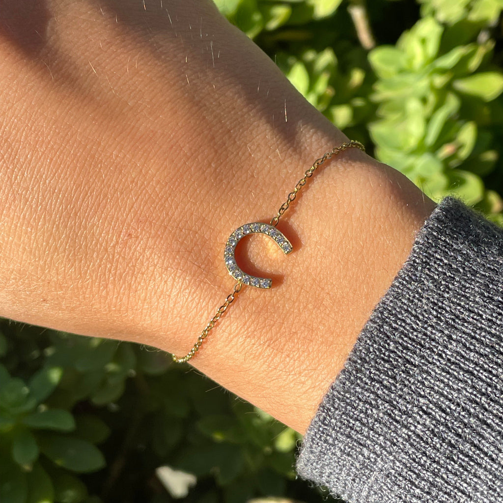 Bracciale ferro di cavallo in 2 colori