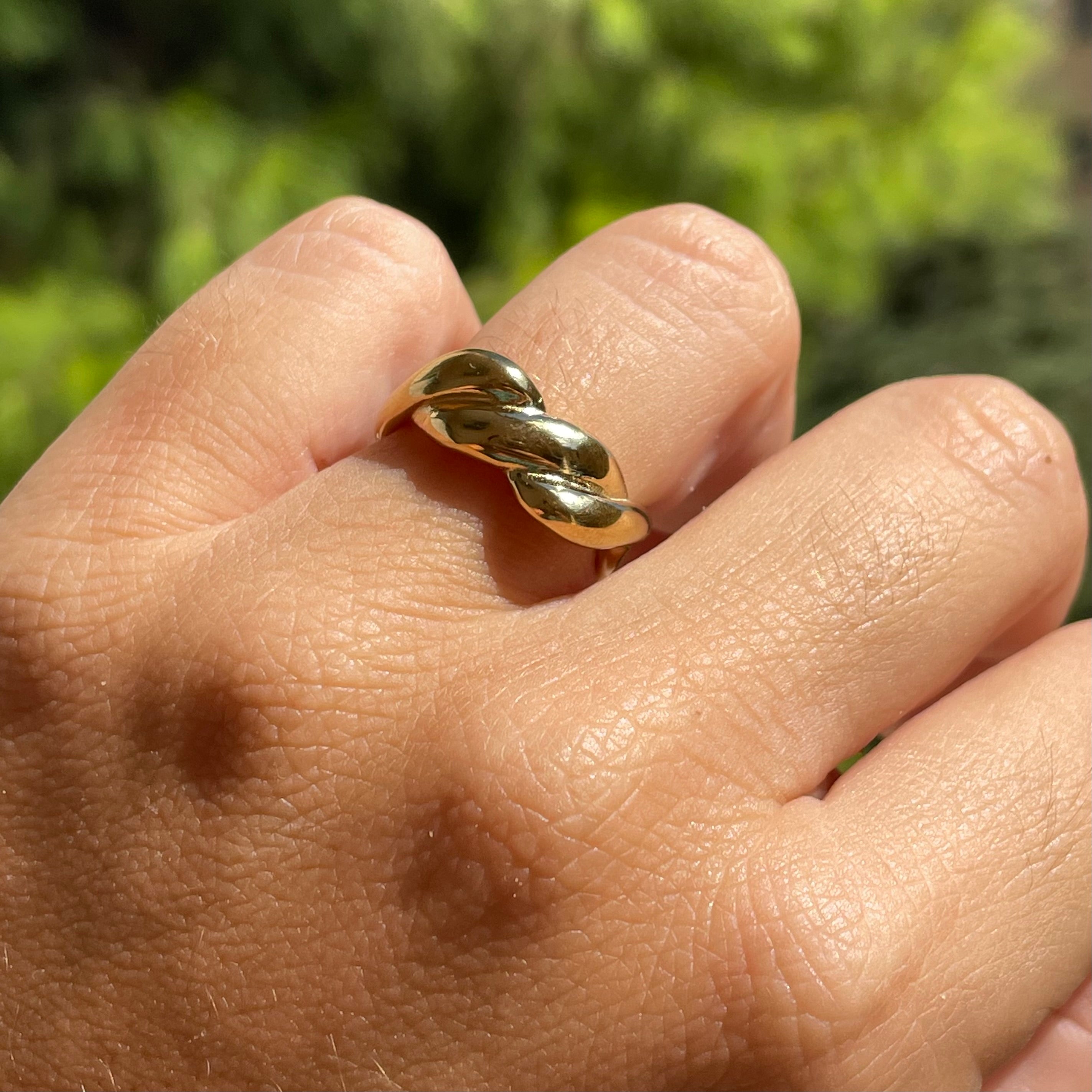 Anello knot in 2 colori