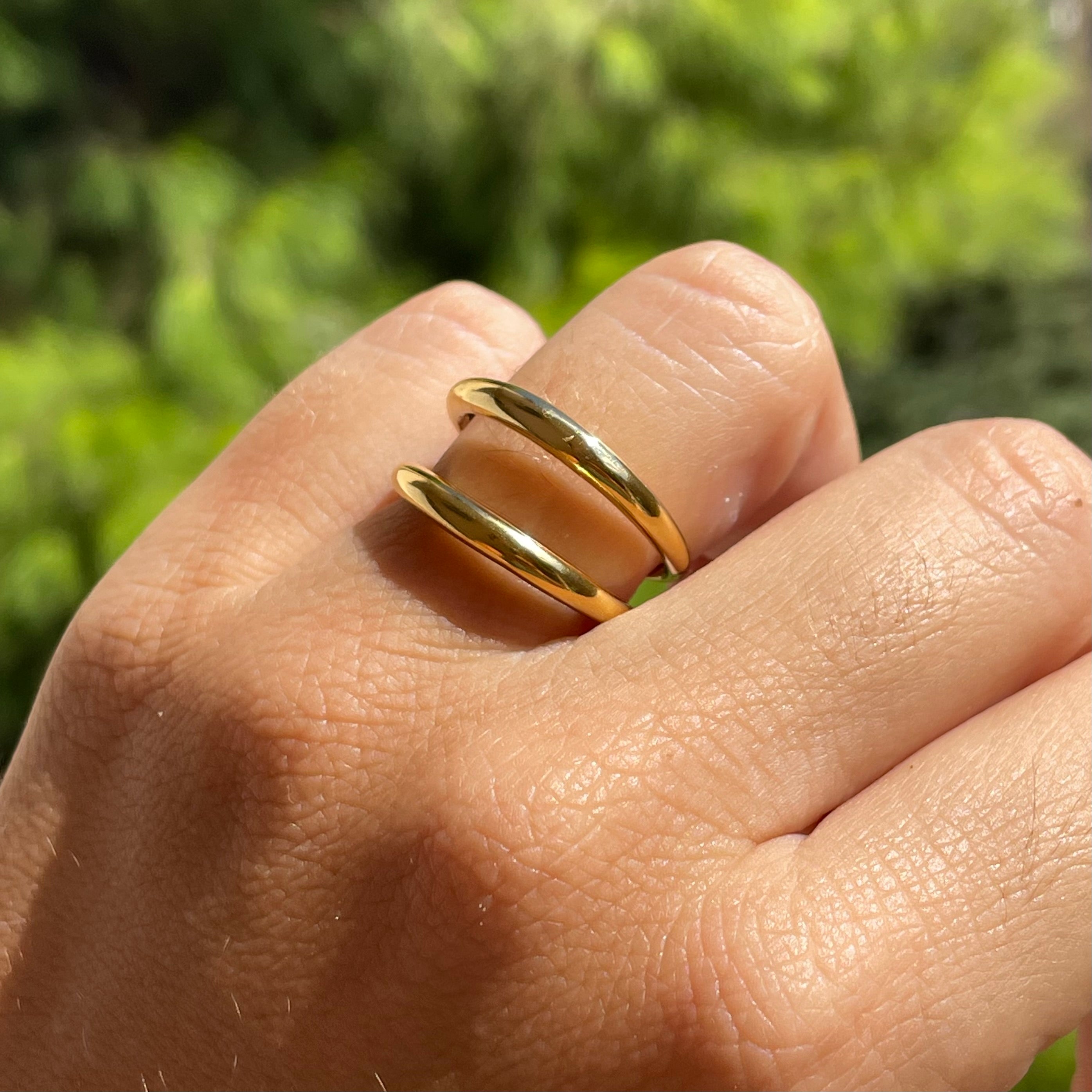 Anello twin in 2 colori