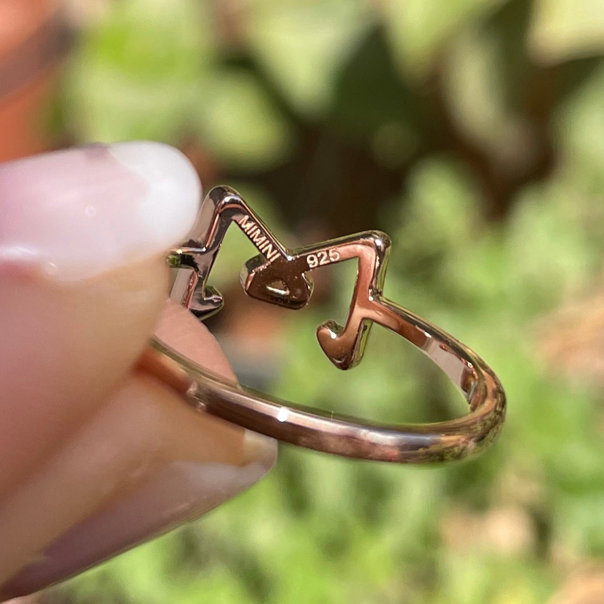 Anello Glowy Bow placcato oro rosa