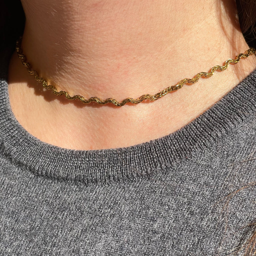 Collana ondulata in 2 colori