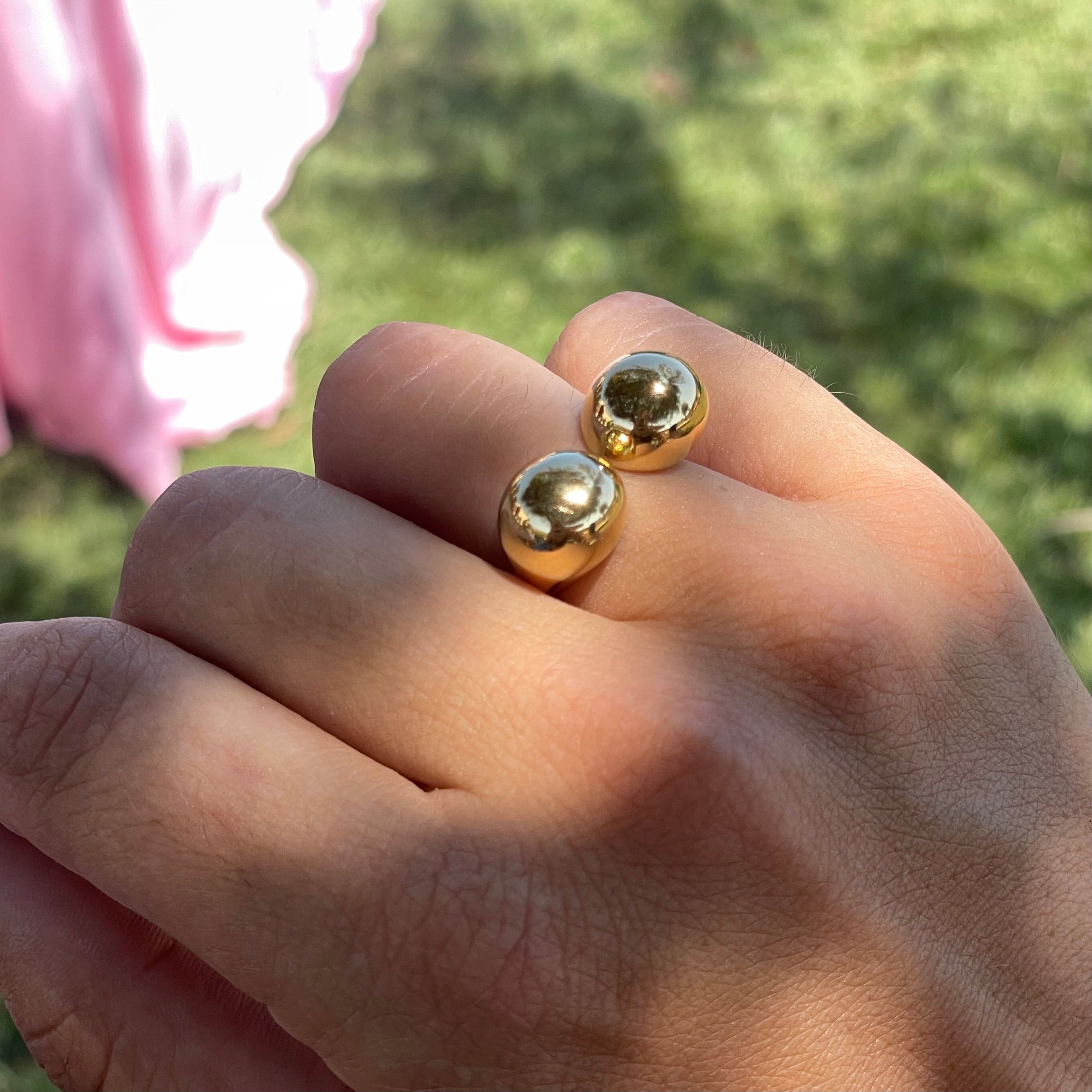 Anello bold double in 2 colori