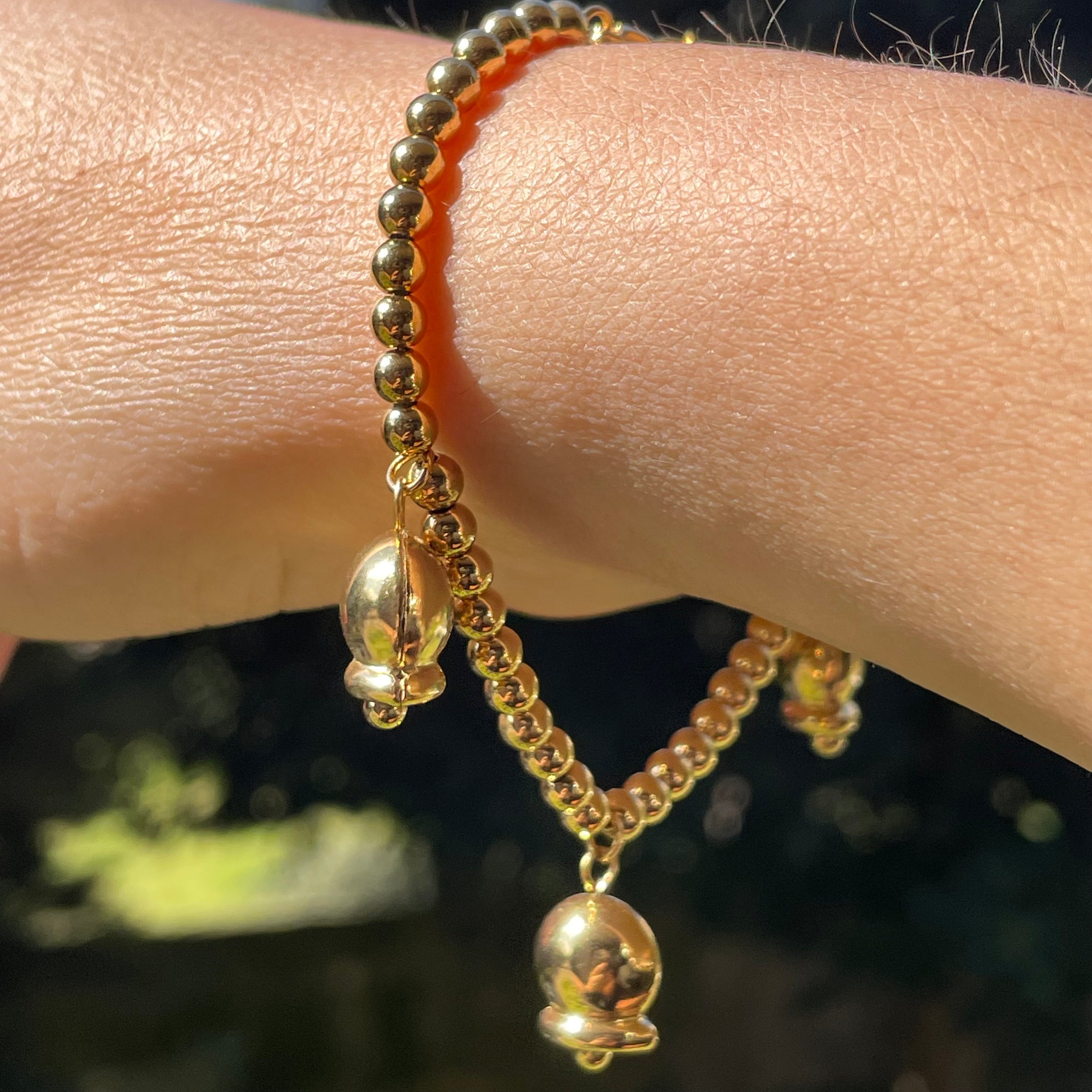 Bracciale tre campanelle in 2 colori