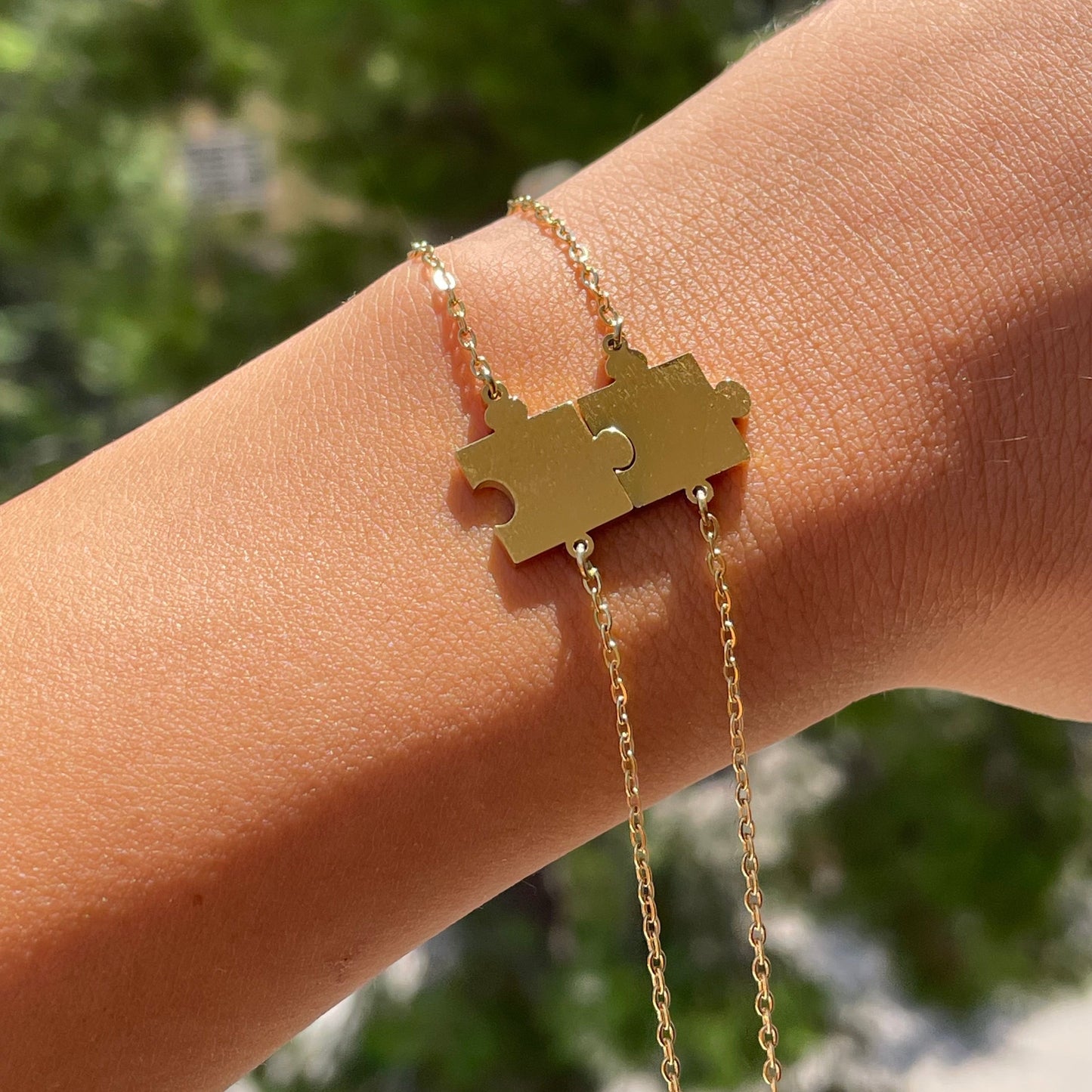 Bracciali puzzle in 2 colori