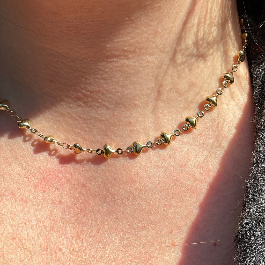 Collana cuori sonagli in 2 colori