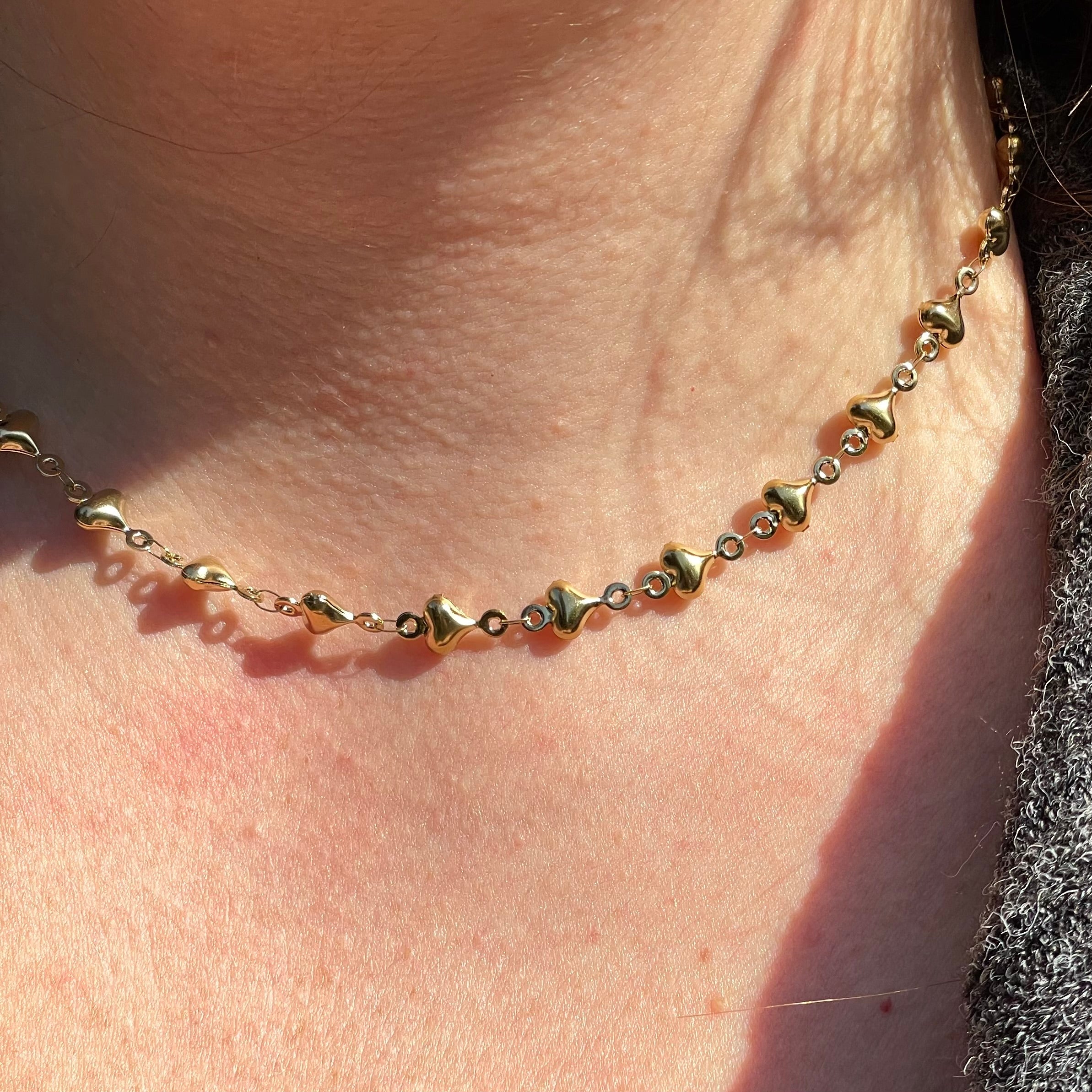 Collana cuori sonagli in 2 colori