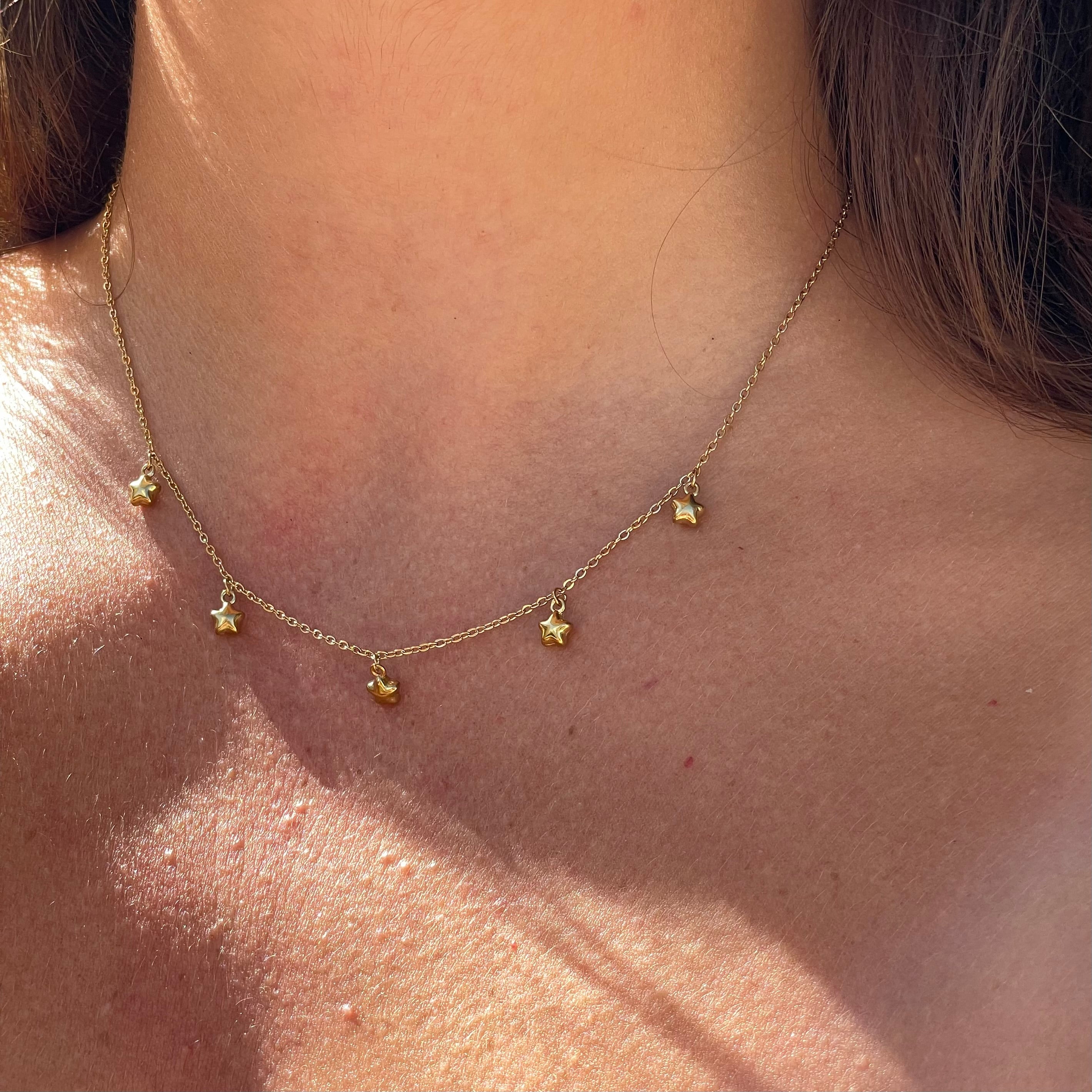 Collana polvere di stelle in 2 colori