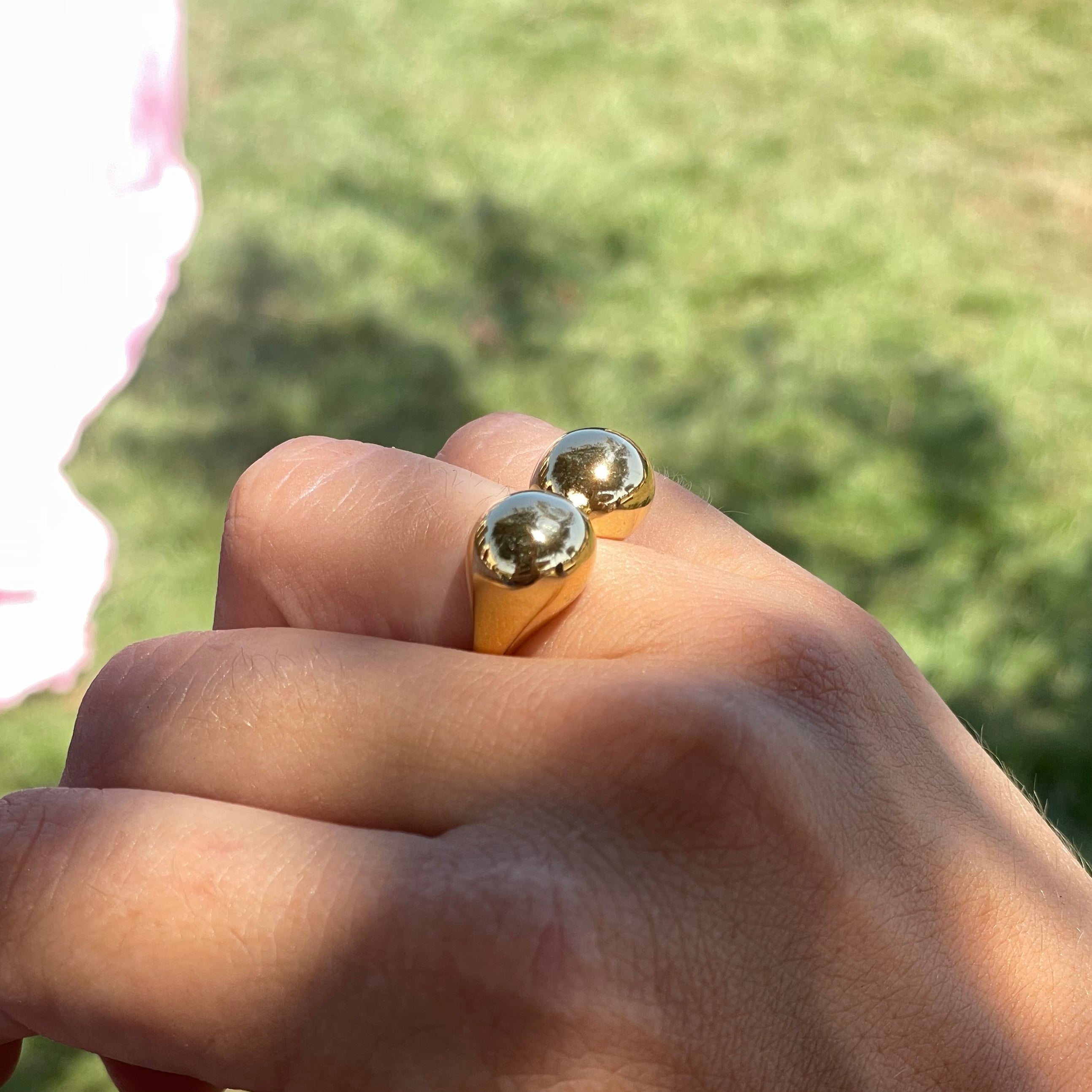 Anello bold double in 2 colori
