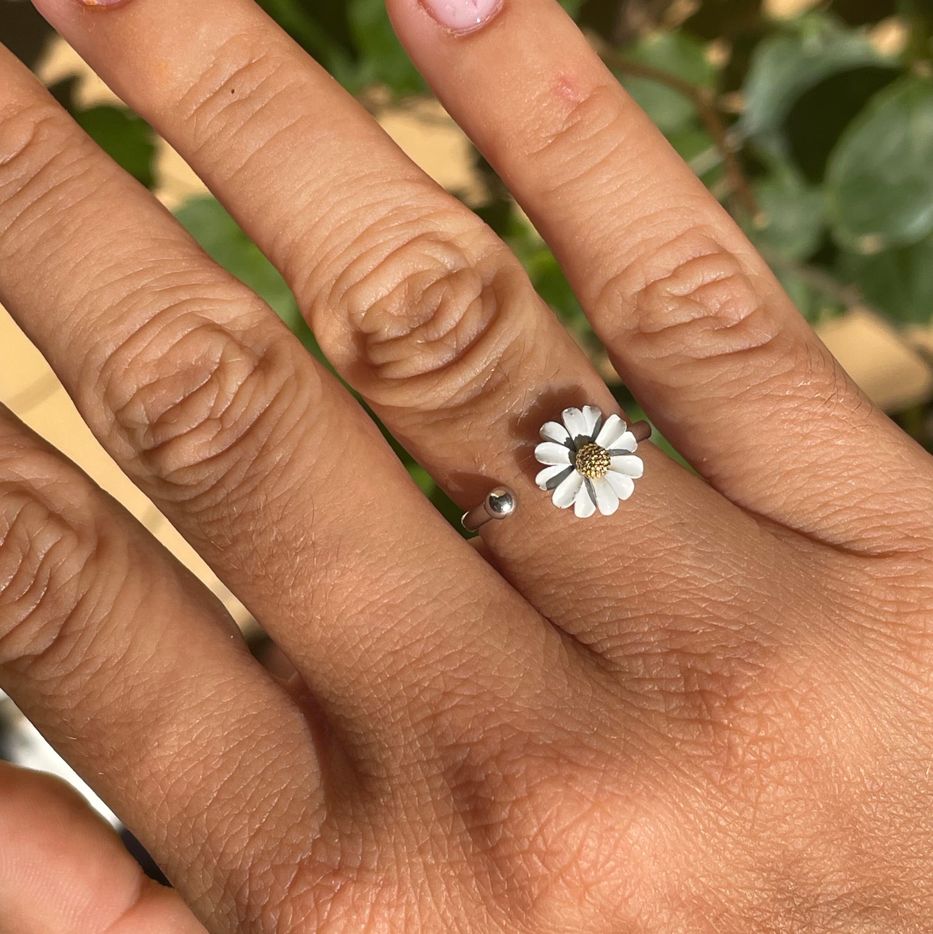 Anello margherita in 2 colori