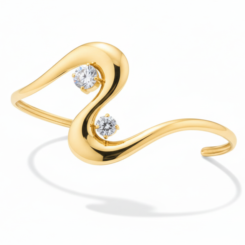 Bracciale rigido sparkling line