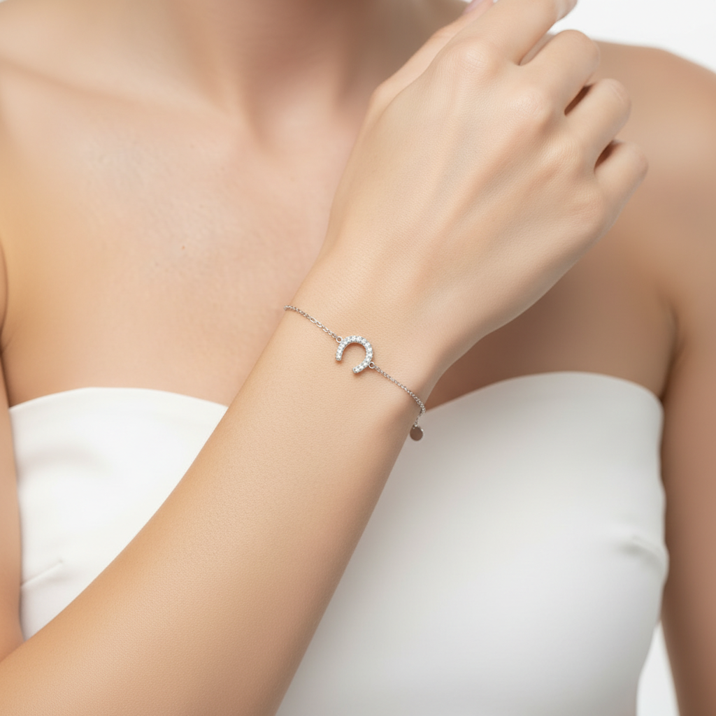 Bracciale ferro di cavallo in 2 colori