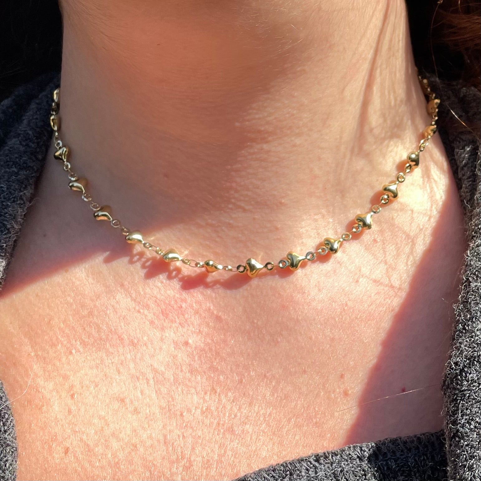 Collana cuori sonagli in 2 colori