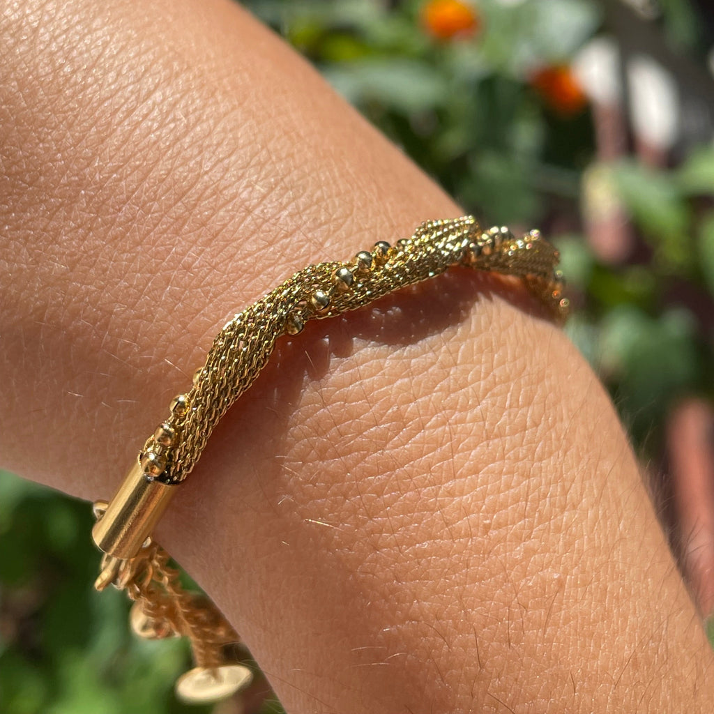 Bracciale intreccio  in 2 colori