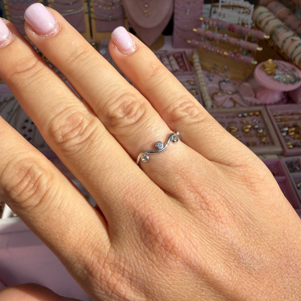 Anello luce ondeggiante in 2 colori