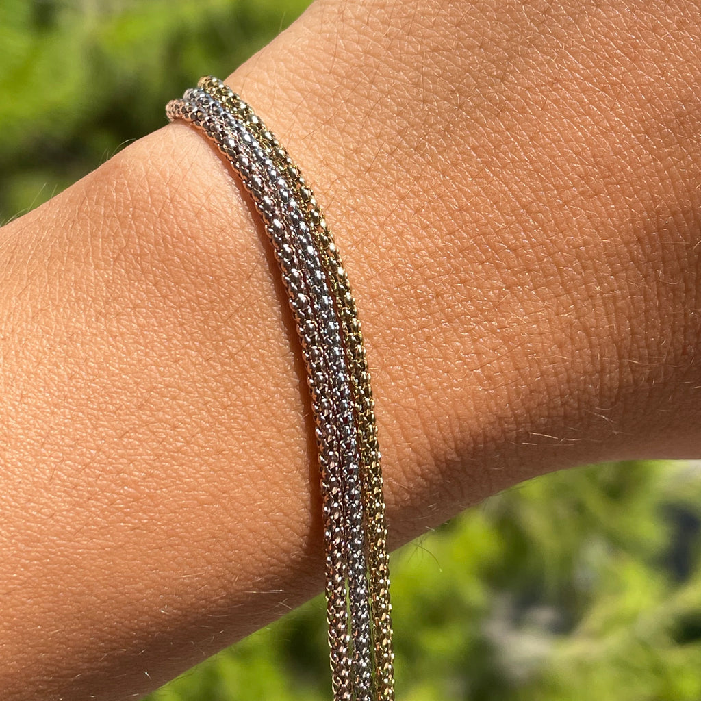Bracciale tre ori