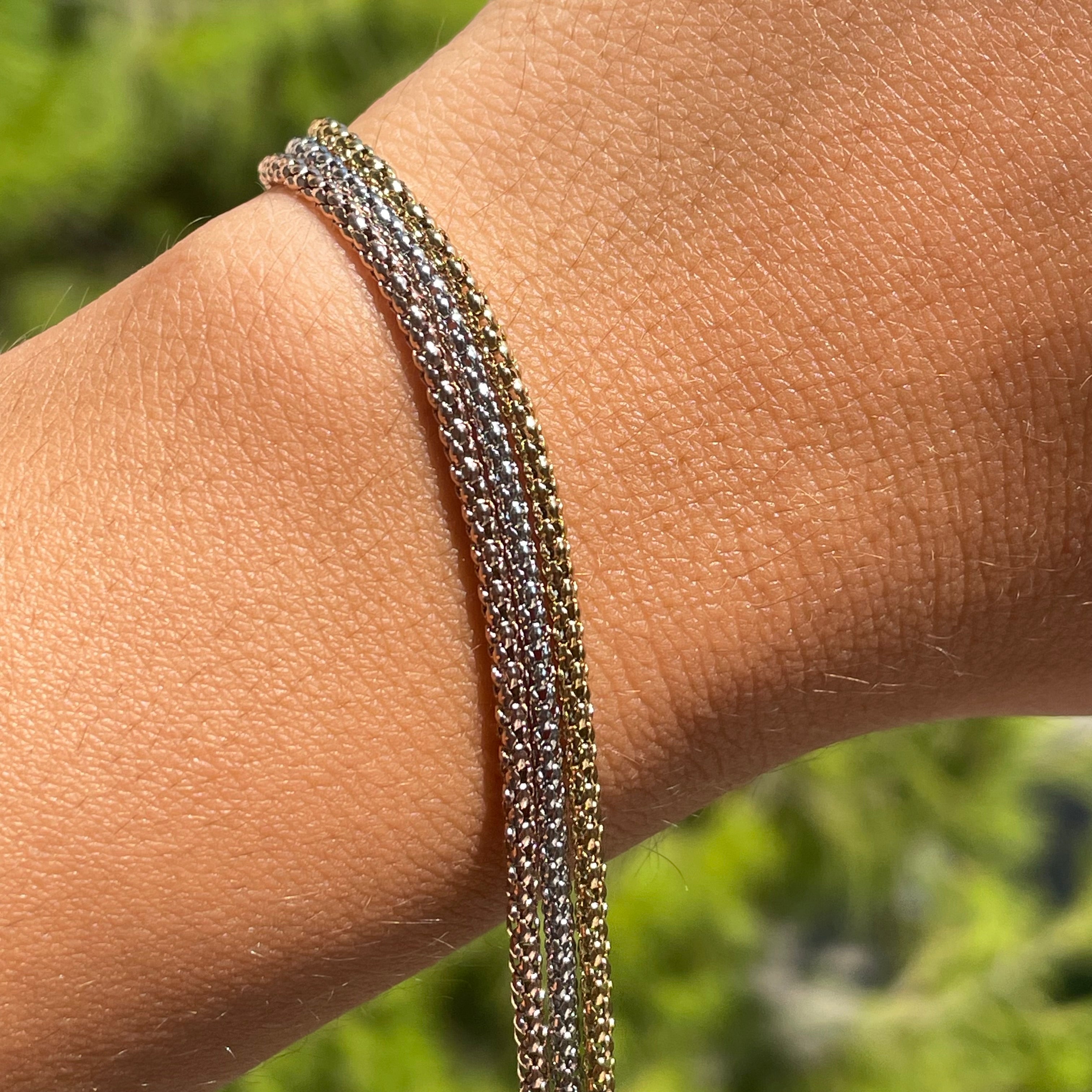 Bracciale tre ori
