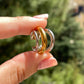 Ear cuff a tre in 3 colori