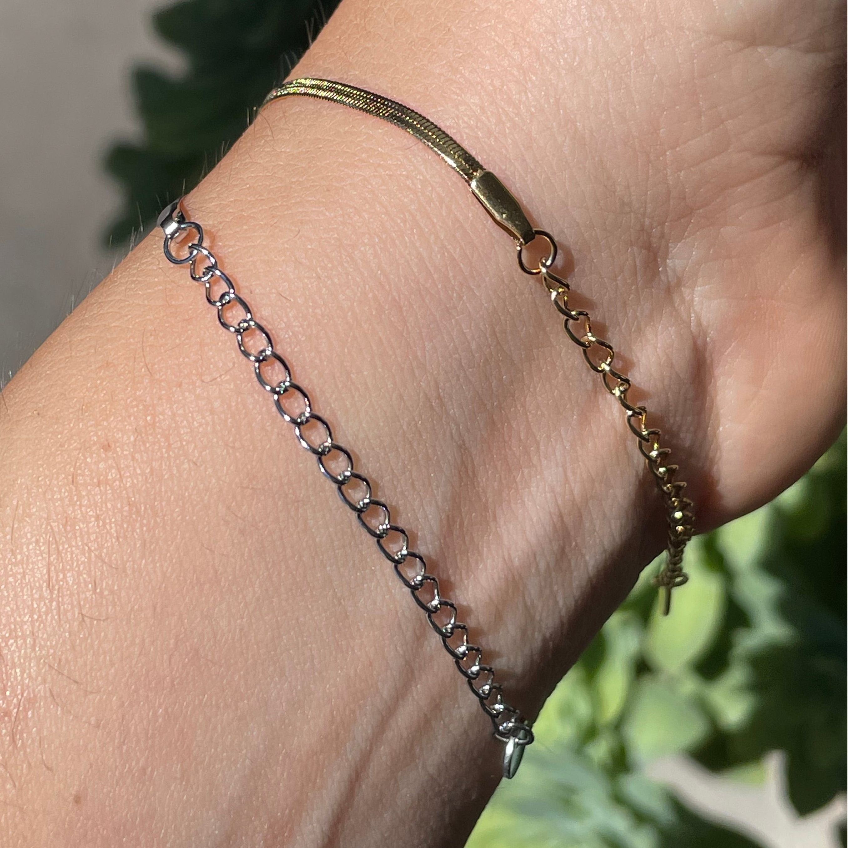 Bracciale fiocchetto in 2 colori