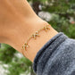 Bracciale tre fiocchetti in 2 colori